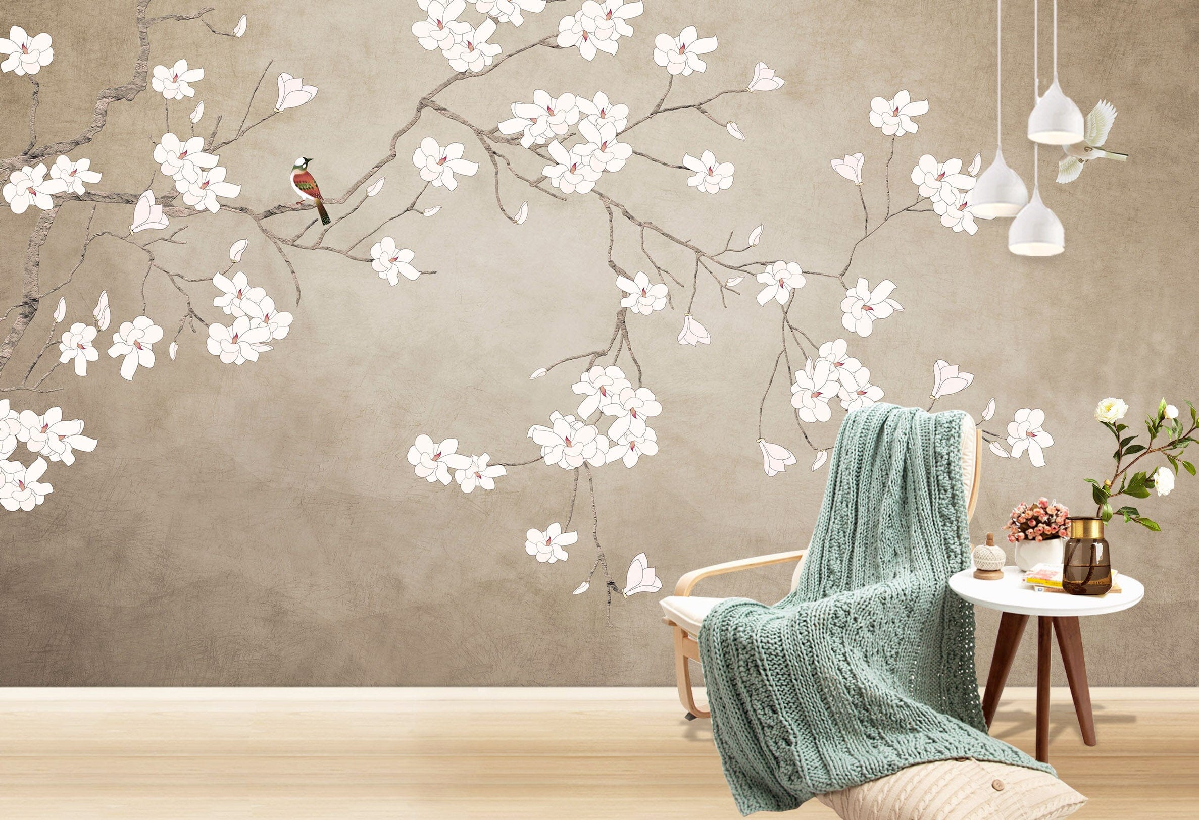 3D Peach Blossom 1435 Wall Murals Wallpaper AJ Wallpaper 2 
